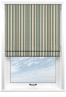 The British Stripe Co. Elizabeth, Chilterns No.1 - Twist&Fit Roman Blind